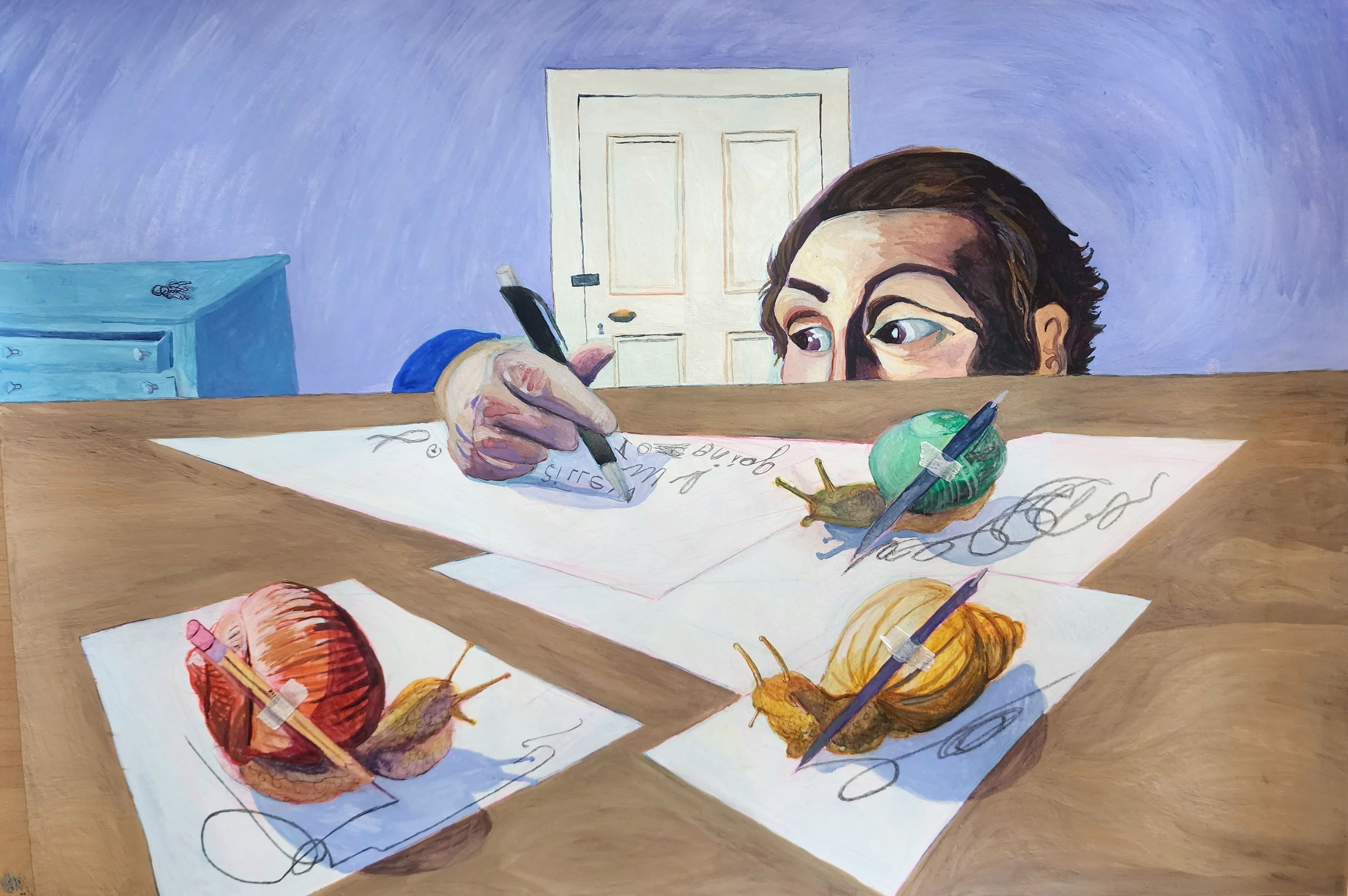 Collaborating with snails Artwork
