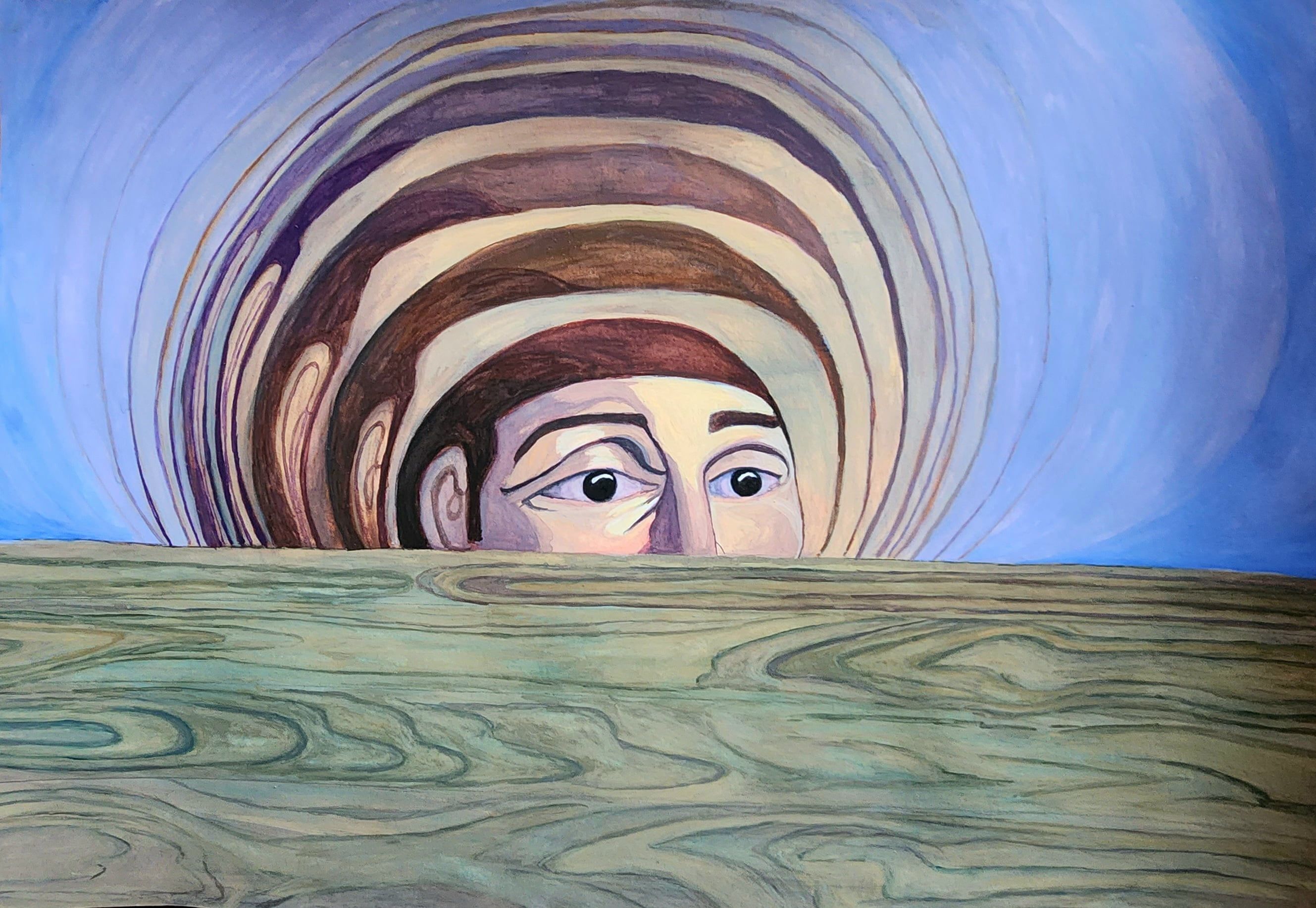 Fading into woodgrain Artwork