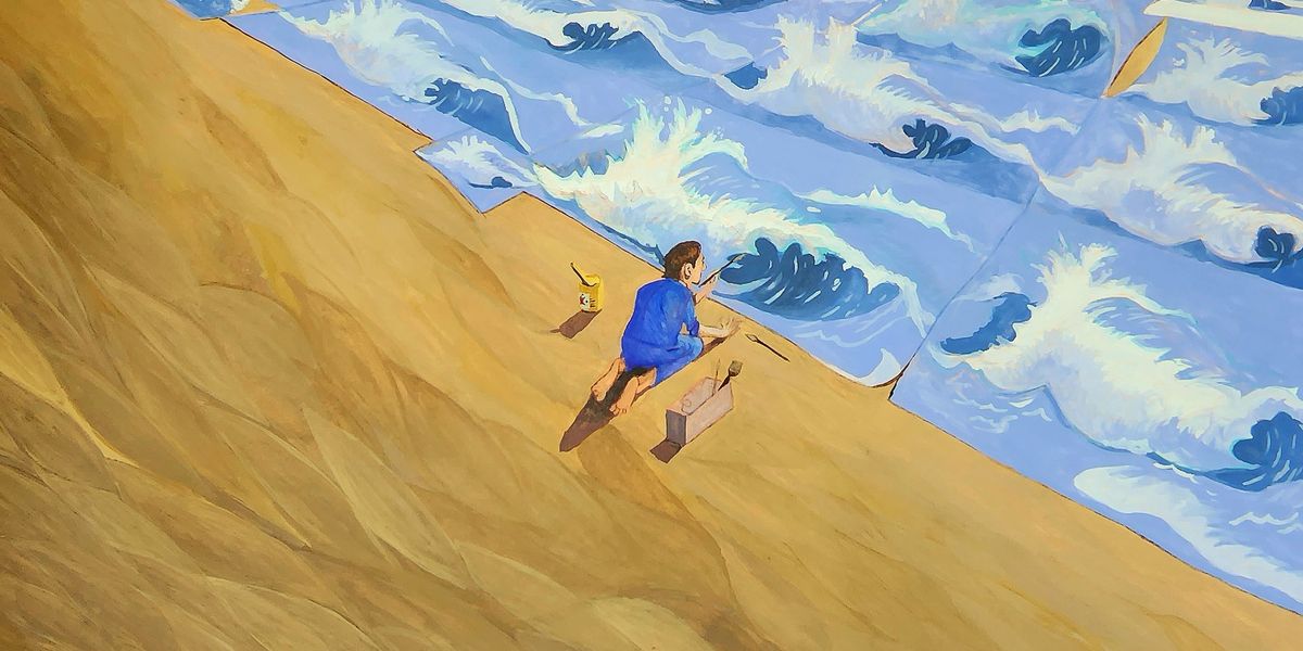 Painting the waves as they go by