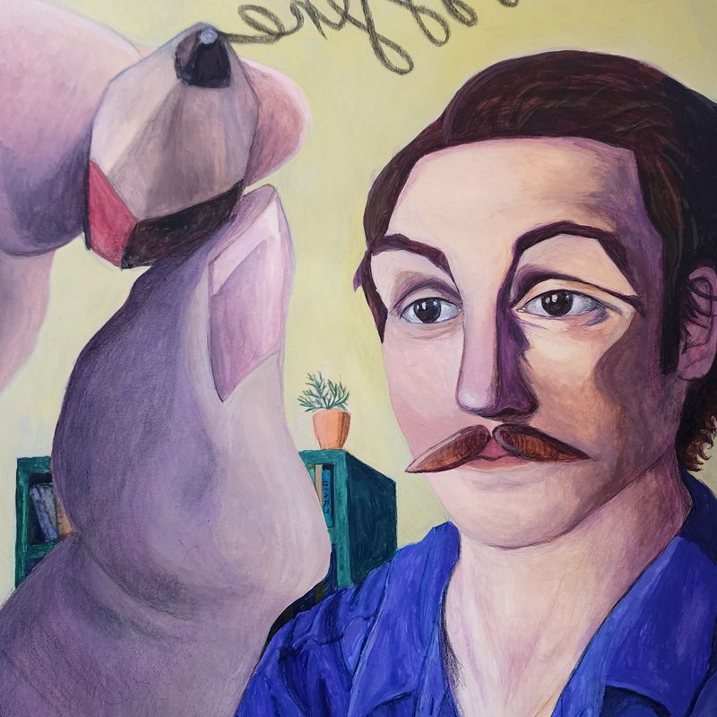 You are a painting I am signing